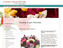 Tablet Screenshot of countyfayreflorists.co.uk